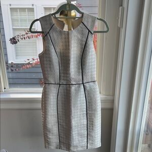 H&M White and Black Mini Dress